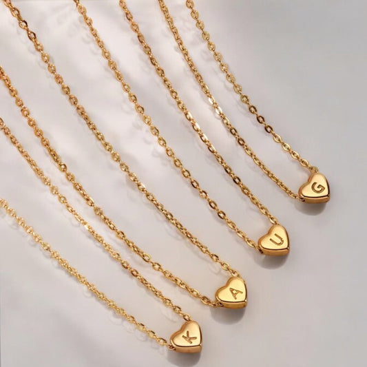 Initial Heart Pendant Necklace | The Consciously Lisa Collection