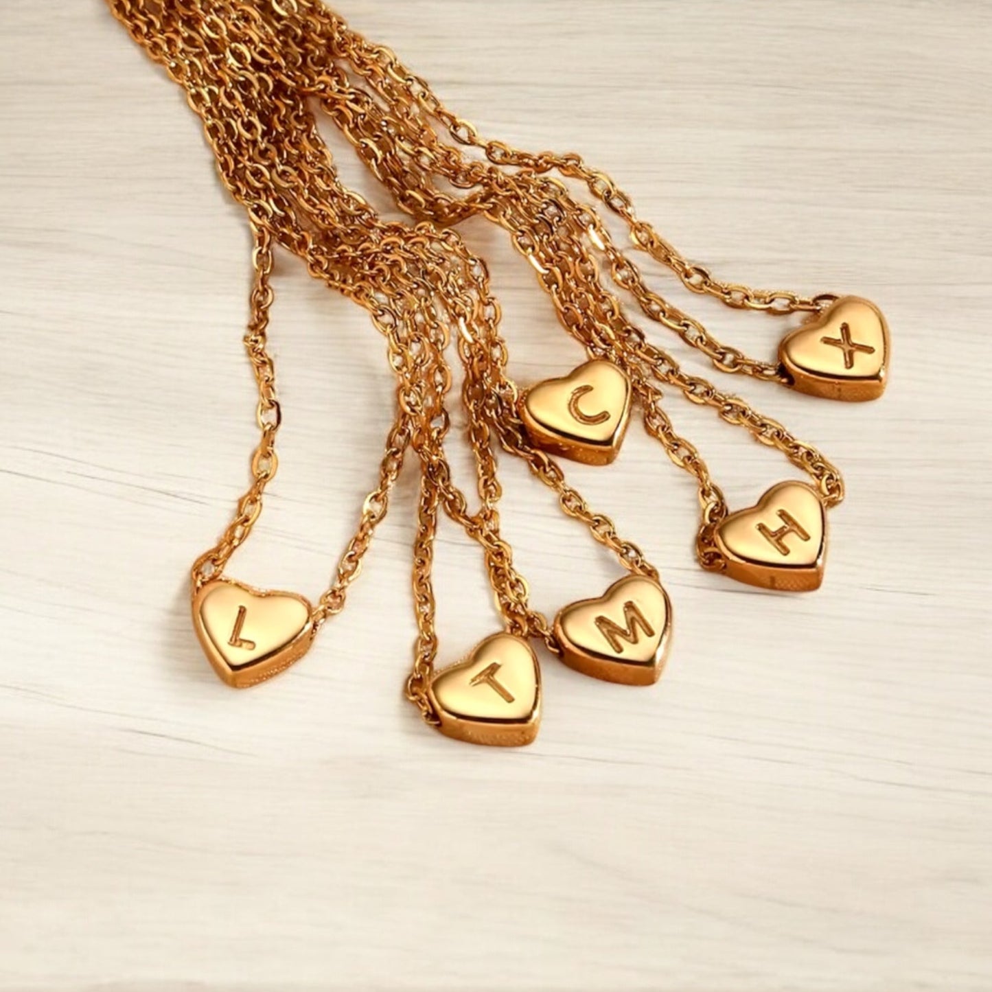 Initial Heart Pendant Necklace | The Consciously Lisa Collection