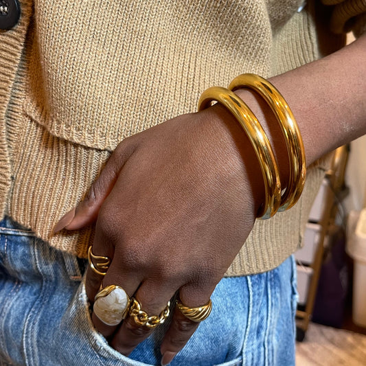 8mm Smooth Bangle | The Consciously Lisa Collection