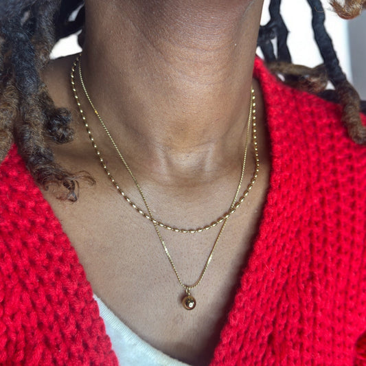 Ball Pendant Layered Necklace | The Consciously Lisa Collection