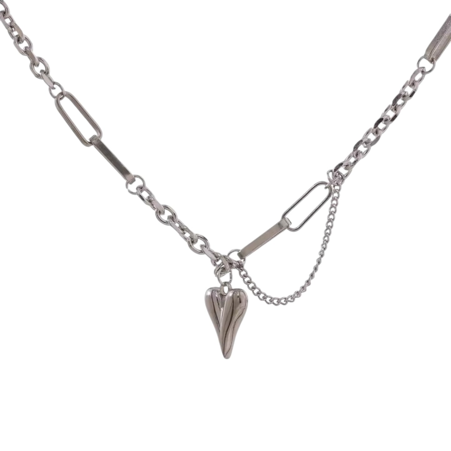 Heart Charm Chain Necklace | The Consciously Lisa Collection