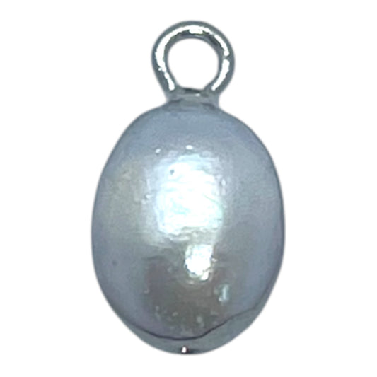 Abstract Pearl Charm - Silver