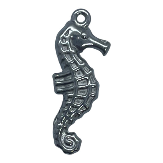 Seahorse Charm - Silver