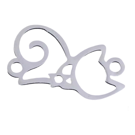 Cat Lover Charm - Silver