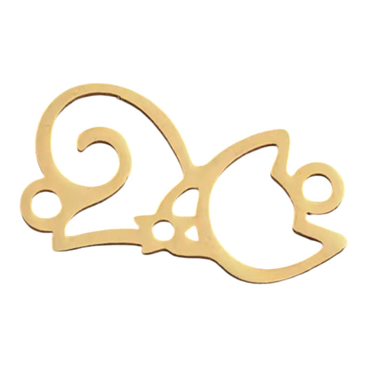 Cat Lover Charm - Gold