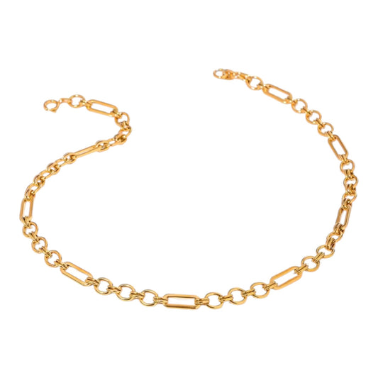 Figaro Style Necklace - Gold