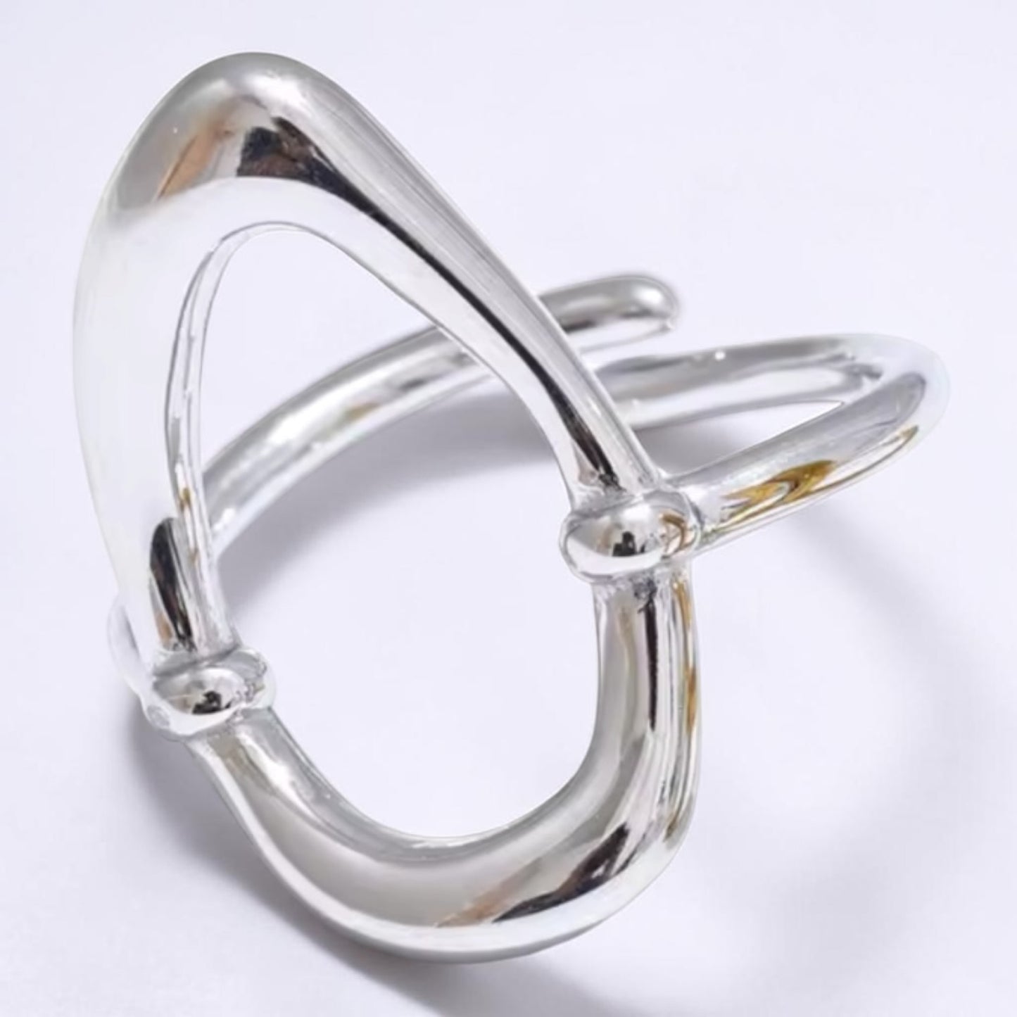 Abstract Oval Adjustable Ring | The Consciously Lisa Collection