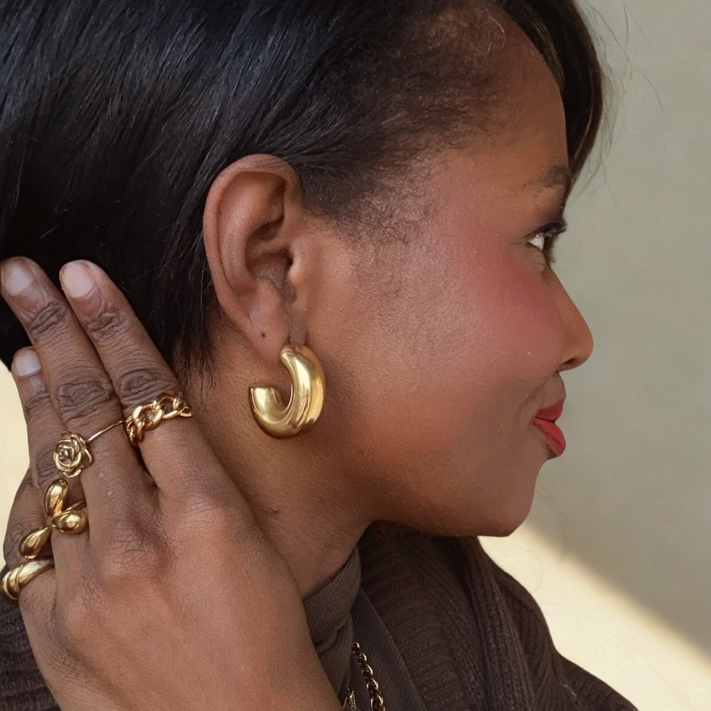 Chunky C Hoops | The Consciously Lisa Collection