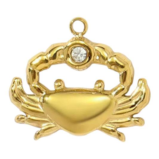 Crab Charm - Gold