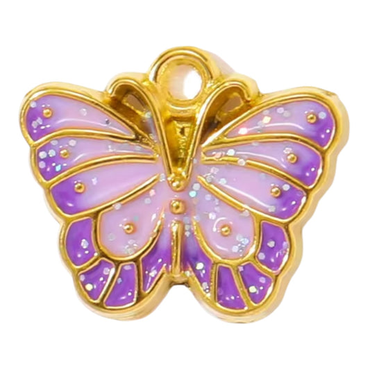 Purple Butterfly Charm