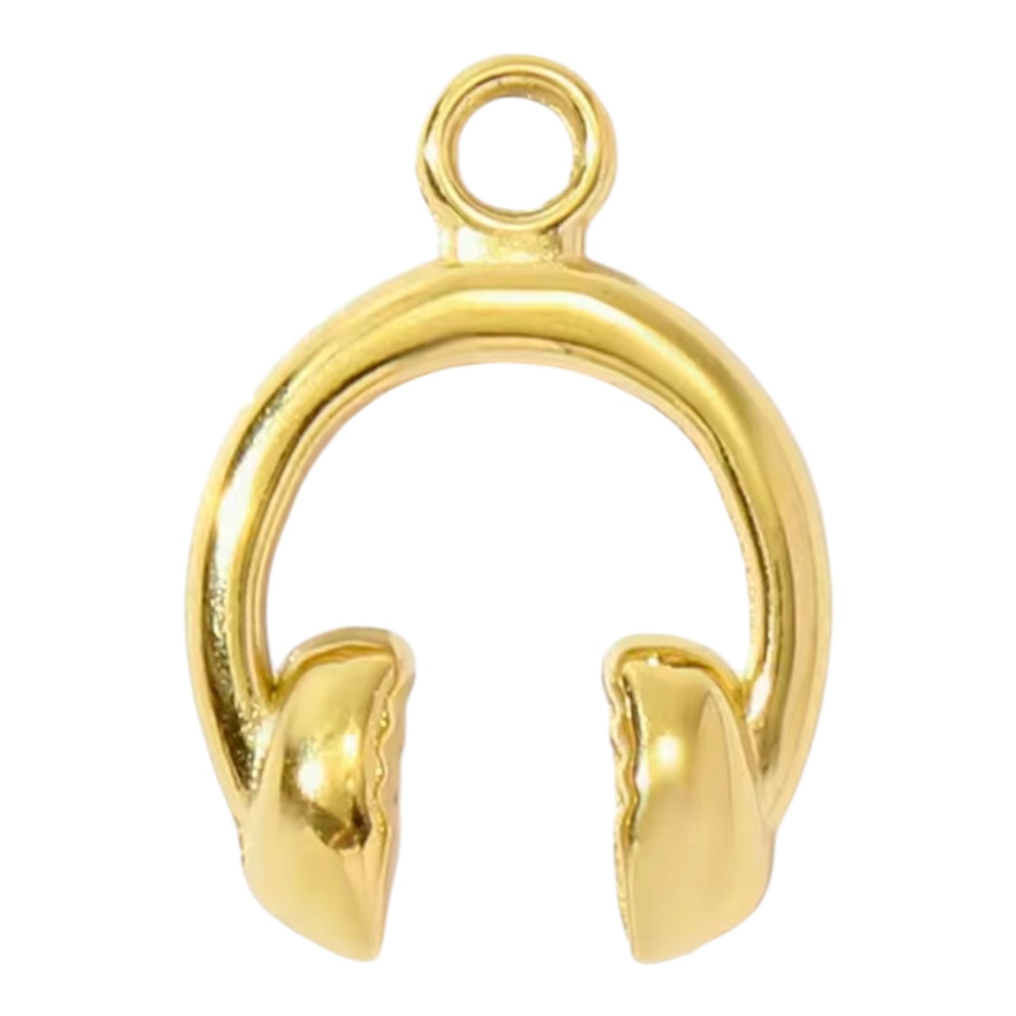 Headphones Charm - Gold