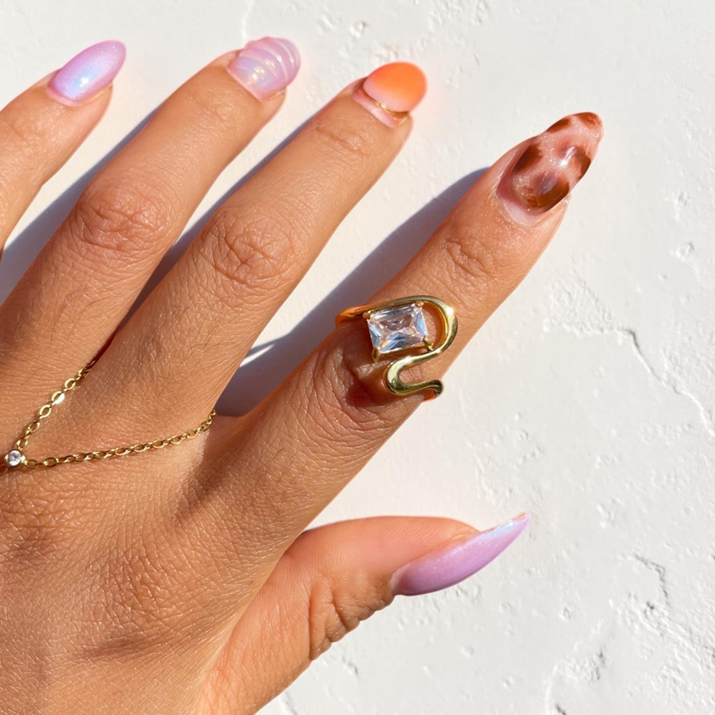 Wavy Gem Bangle