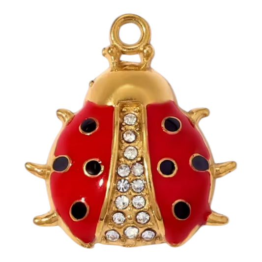 Ladybug Charm - Gold