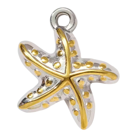 Starfish Charm - Mixed Metal