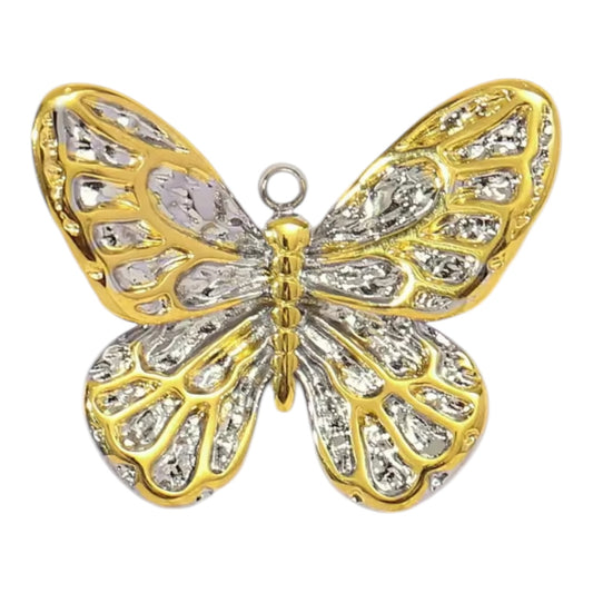 Butterfly Charm - Mixed Metal