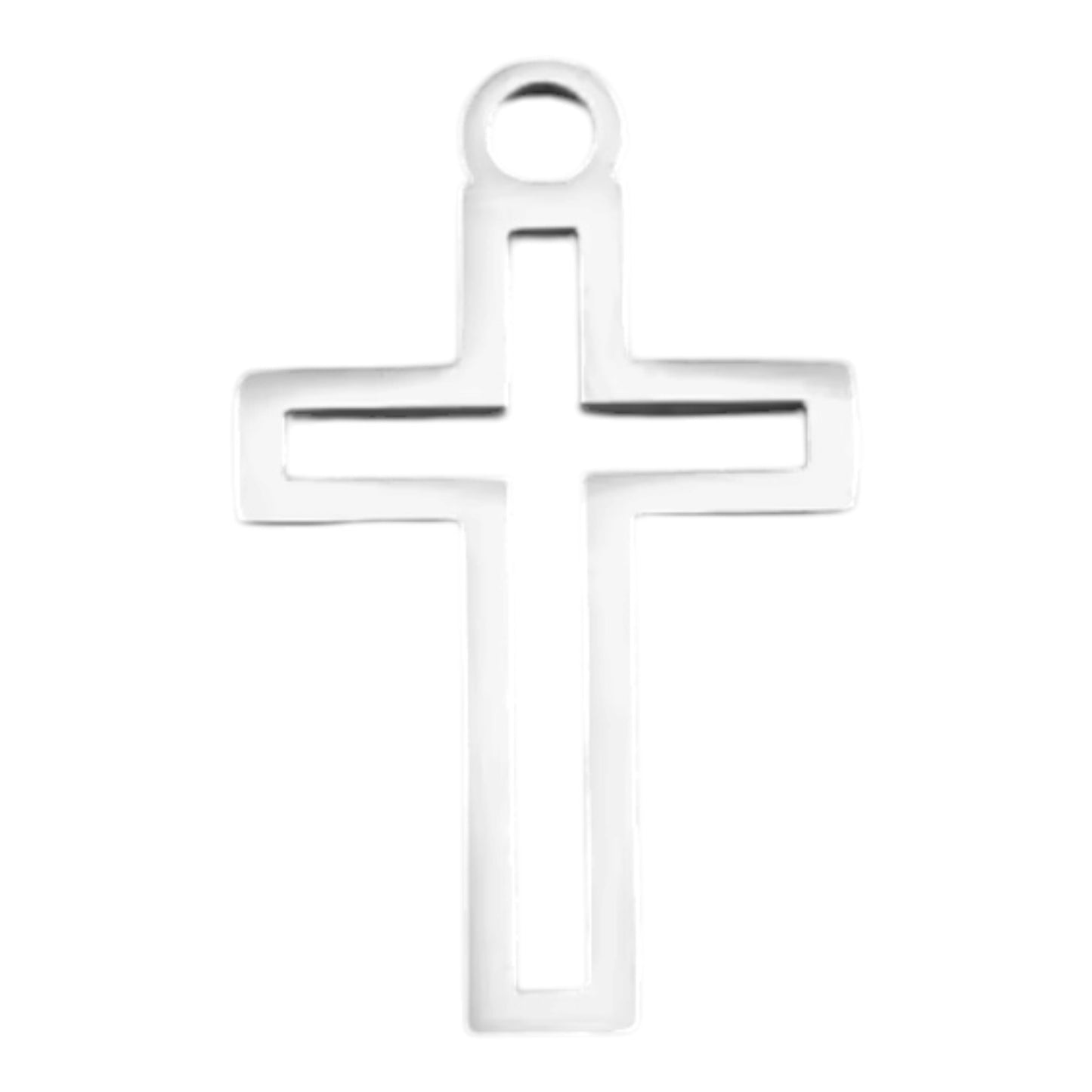 Cross Charm - Silver