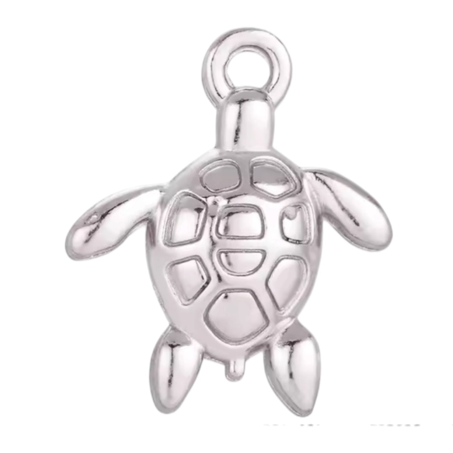 Turtle Charm - Silver