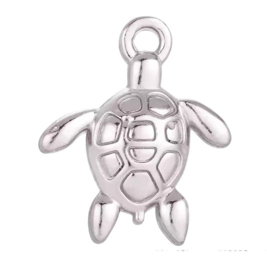 Turtle Charm - Silver