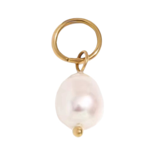 Abstract Pearl Charm - Gold