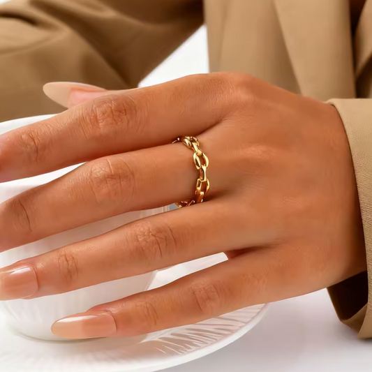 Mariner Link Ring - Gold