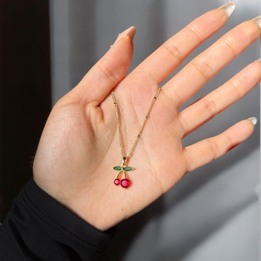 [PRE ORDER: Ships on or before 2/25] Cherry Charm Necklace