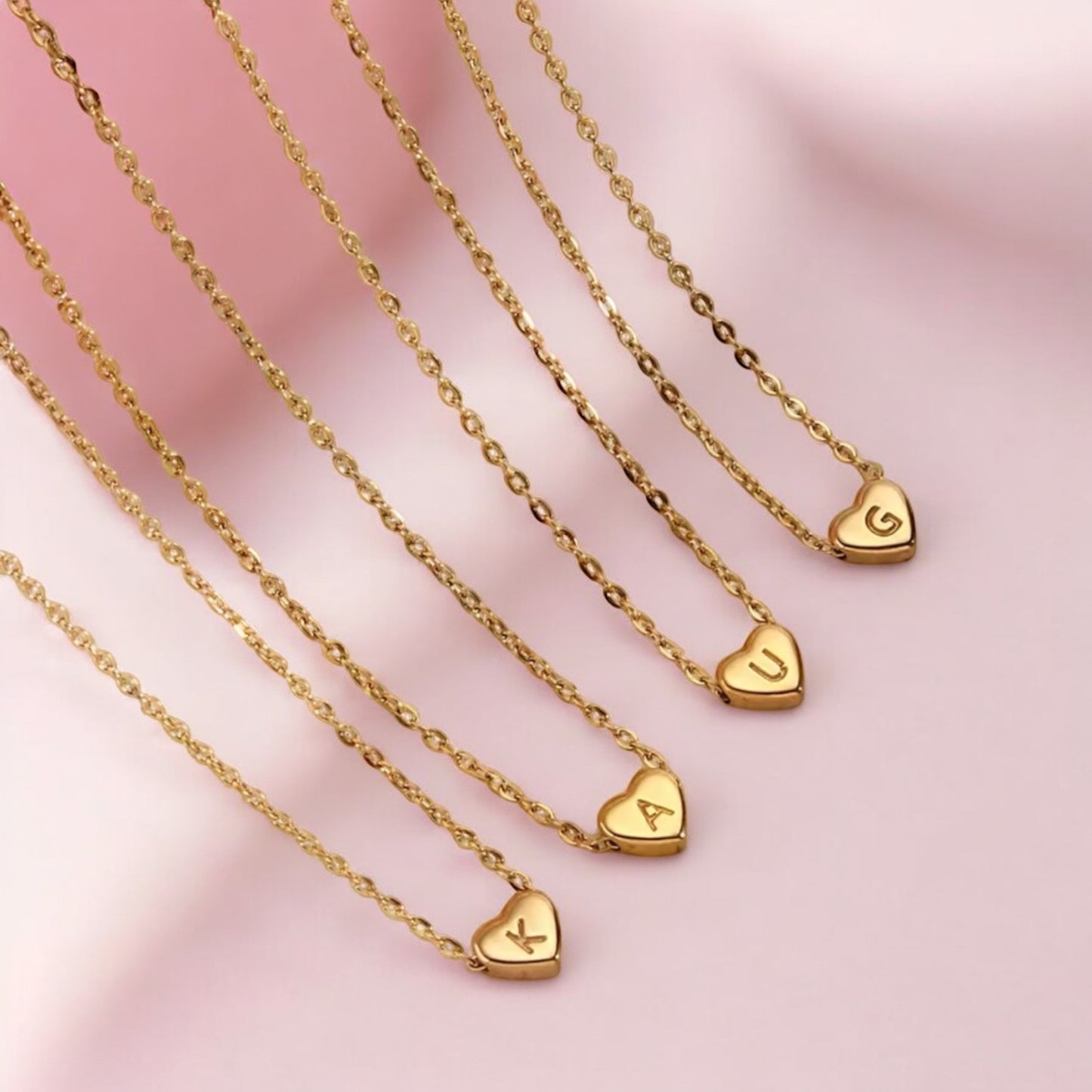 Initial Heart Pendant Necklace | The Consciously Lisa Collection