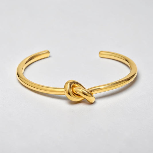 Knot Cuff Bracelet - Gold | The Consciously Lisa Collection