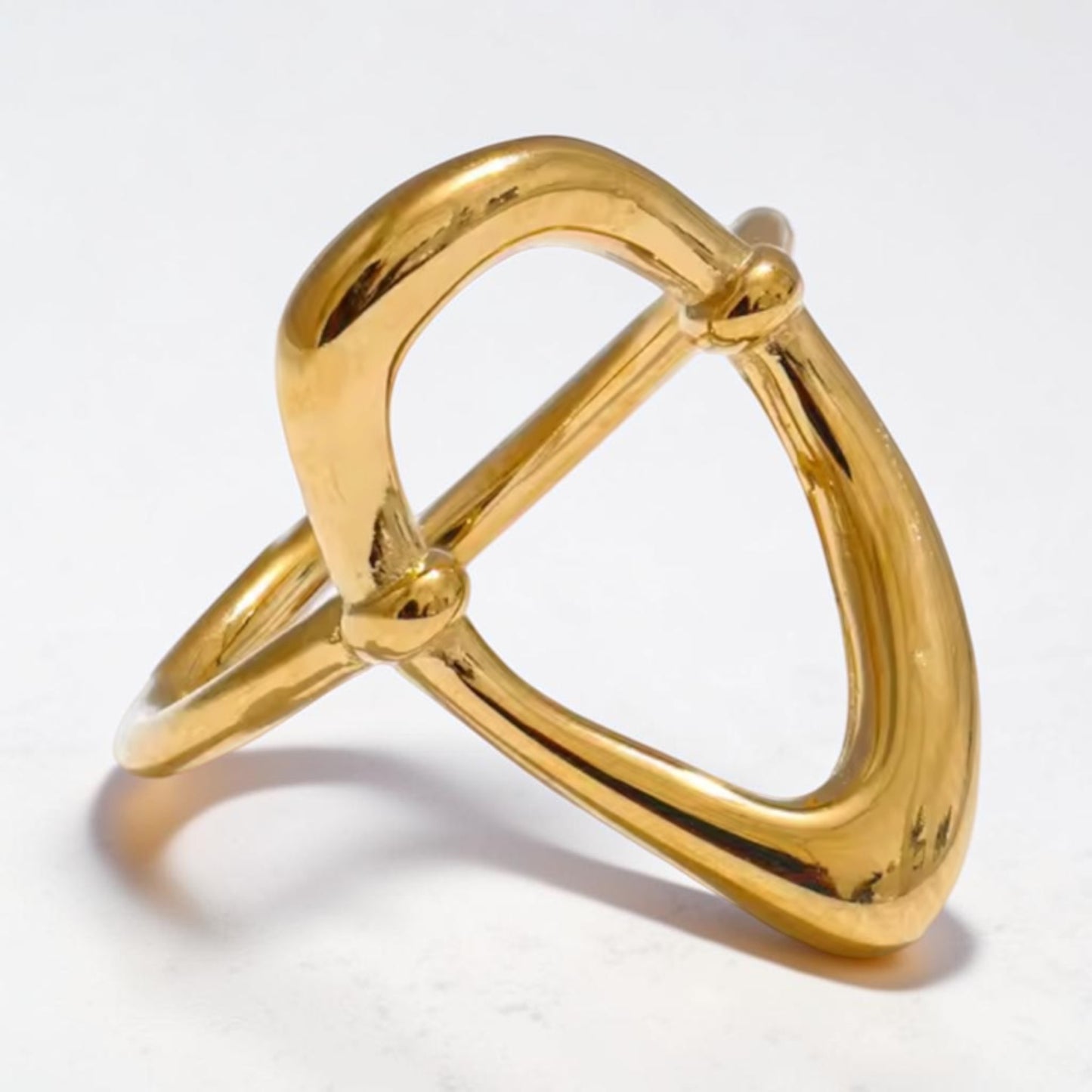 Abstract Oval Adjustable Ring | The Consciously Lisa Collection