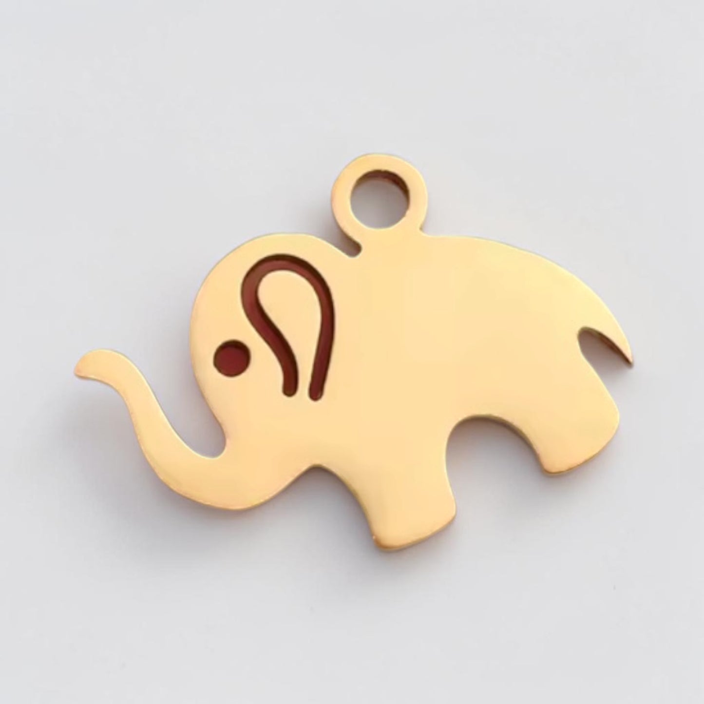 Elephant Charm - Gold