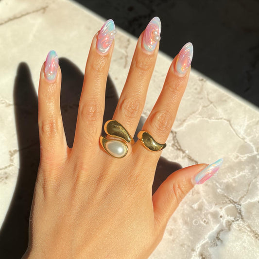 The Rich Aura Ring Set - Gold