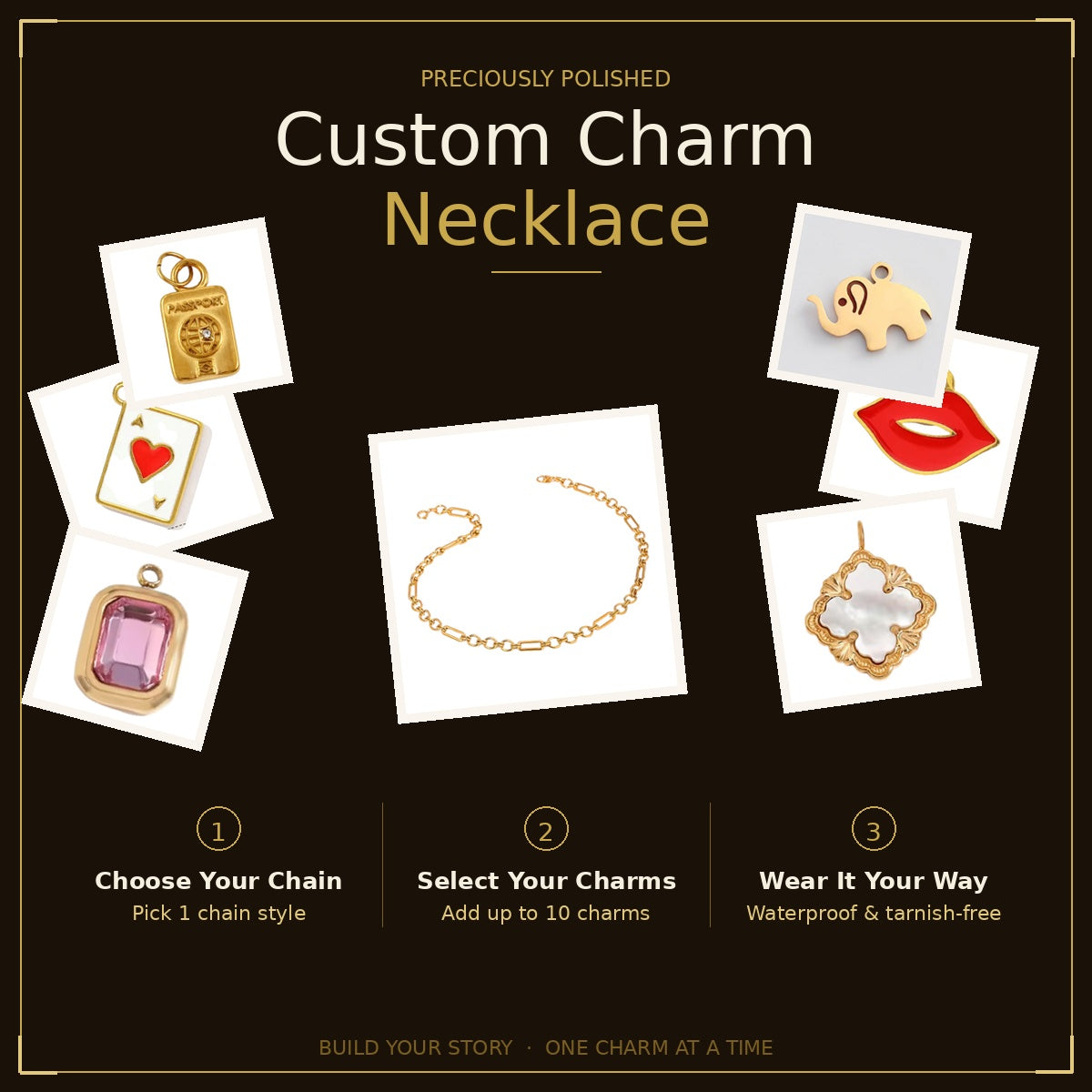 Charm Bar Necklace | Customize Your Charm Necklace